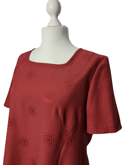 Top vintage Aguibar rose mauve T52