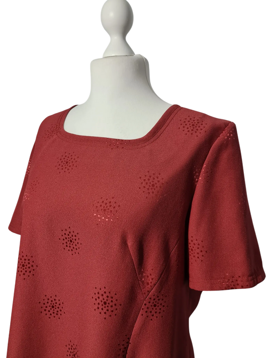 Top vintage Aguibar rose mauve T52