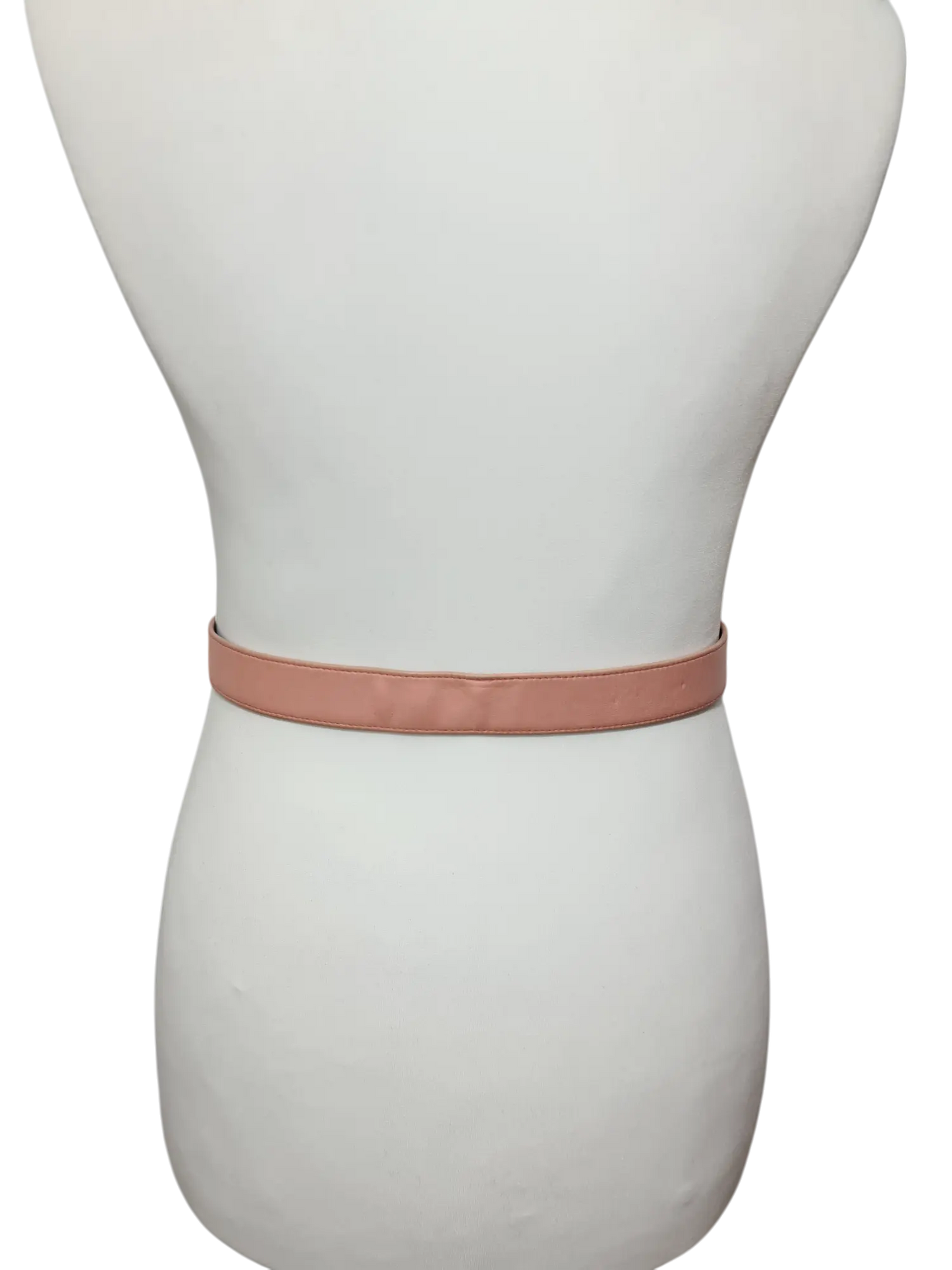 Ceinture rose en cuir véritable avec chaîne Electre Paris des années 80-90 - FRIPEO