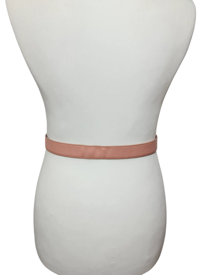 Ceinture rose en cuir véritable avec chaîne Electre Paris des années 80-90 - FRIPEO
