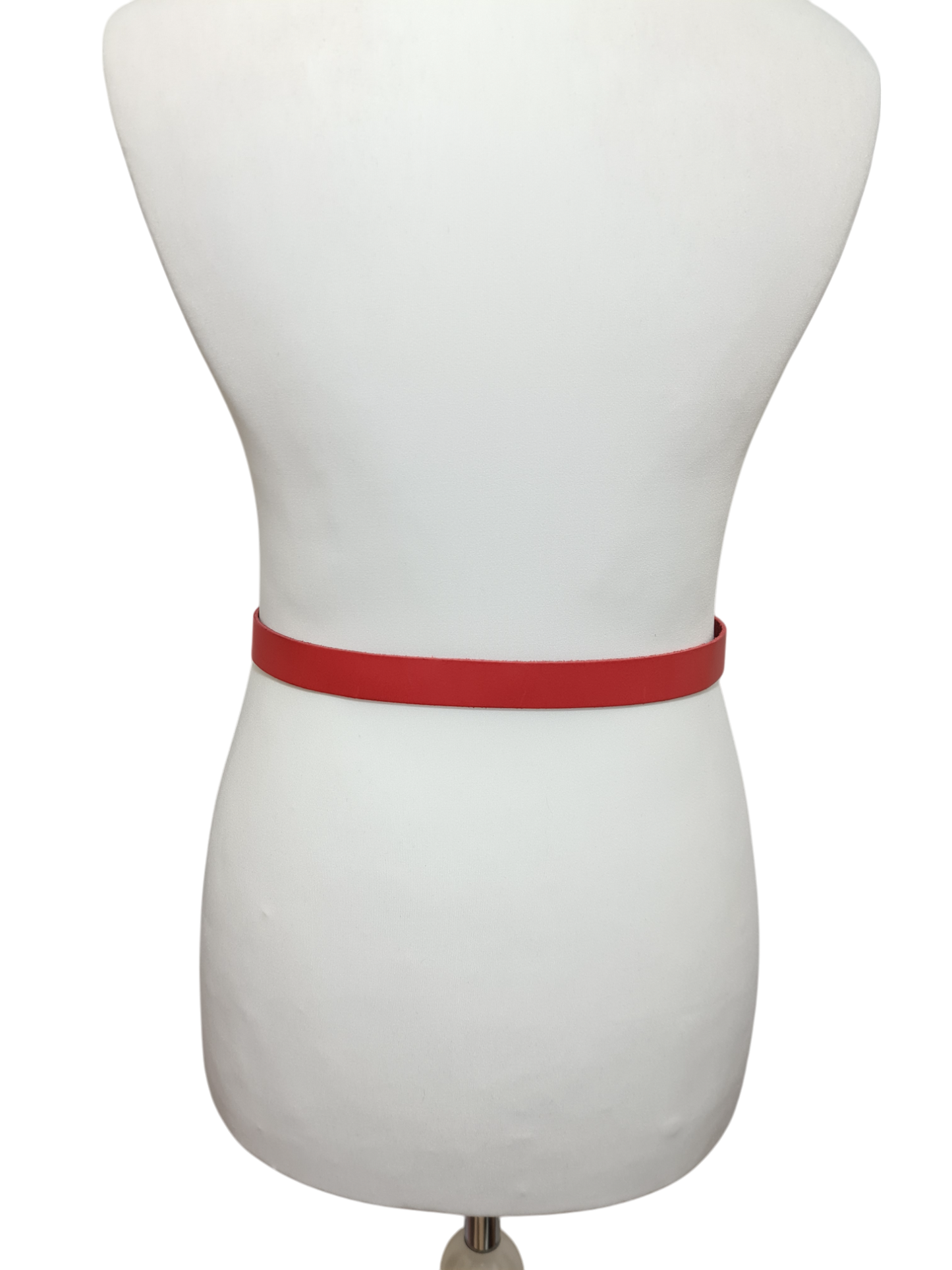 Ceinture rouge en croûte de cuir style cowboy/western des années 90 - FRIPEO