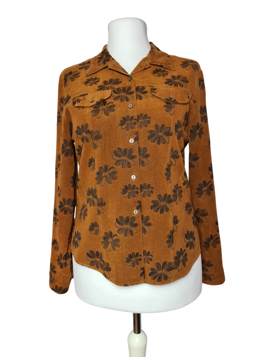 Chemise à fleurs femme C&A vintage des années 70/80 EMMAUS