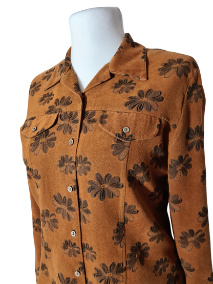 Chemise à fleurs femme C&A vintage des années 70/80 EMMAUS