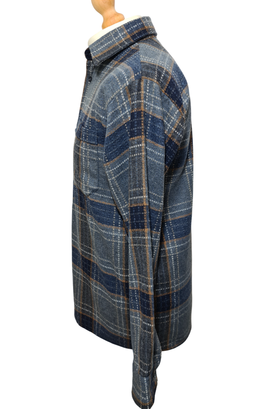 Chemise homme chaude à carreaux Damart des années 80-90 EMMAUS