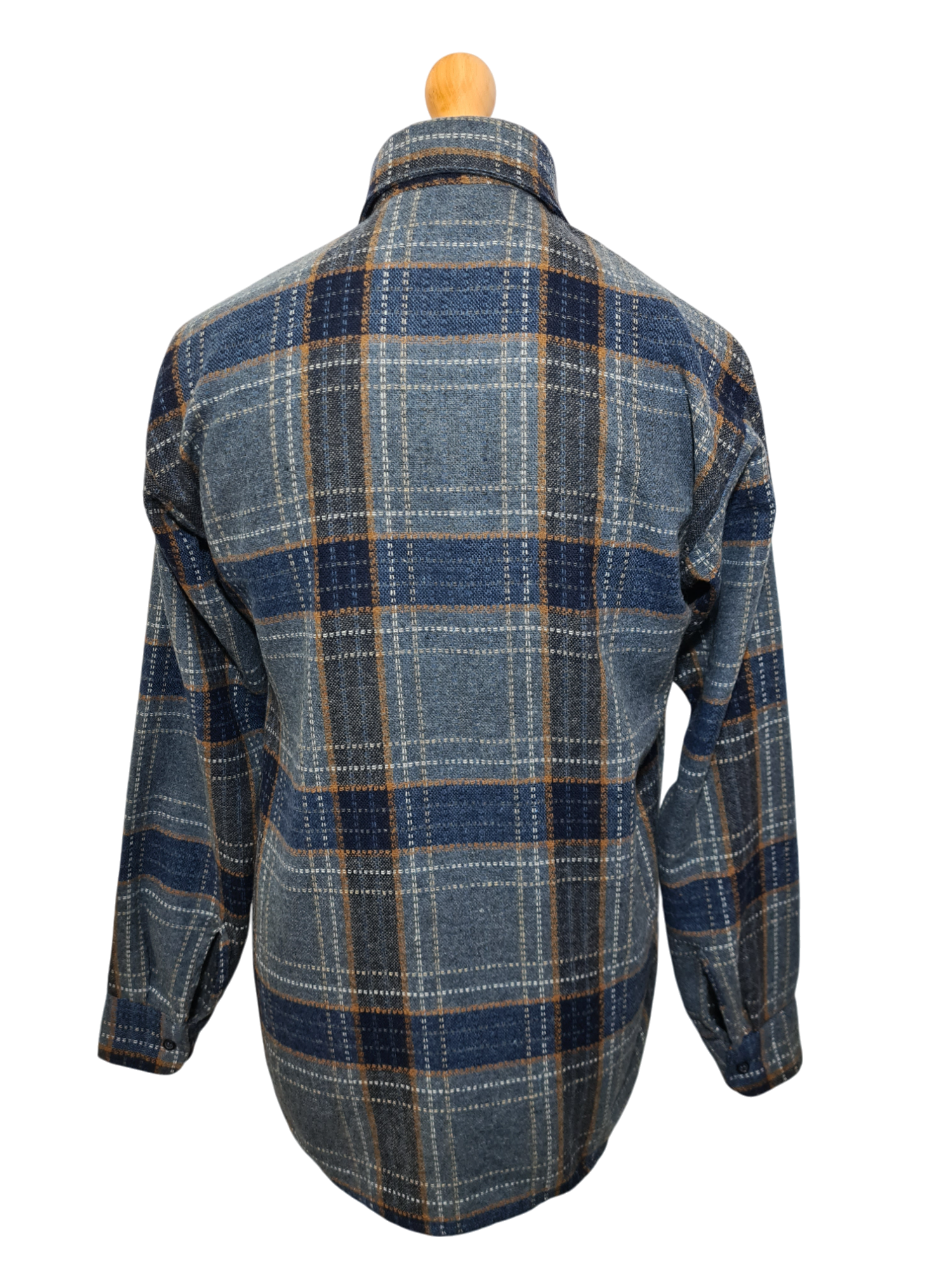 Chemise homme chaude à carreaux Damart des années 80-90 EMMAUS