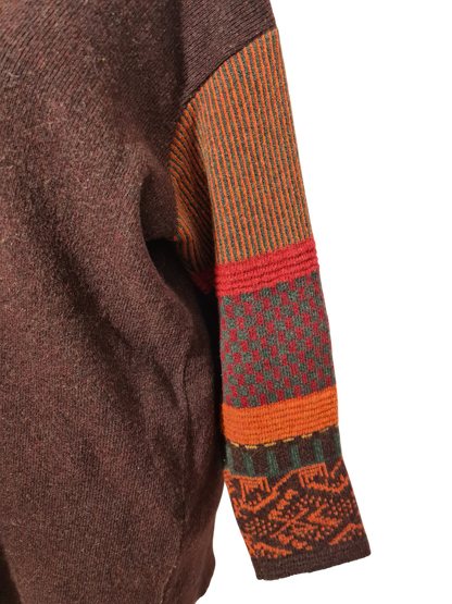 Gilet long femme style montagnard des années 80-90 EMMAUS