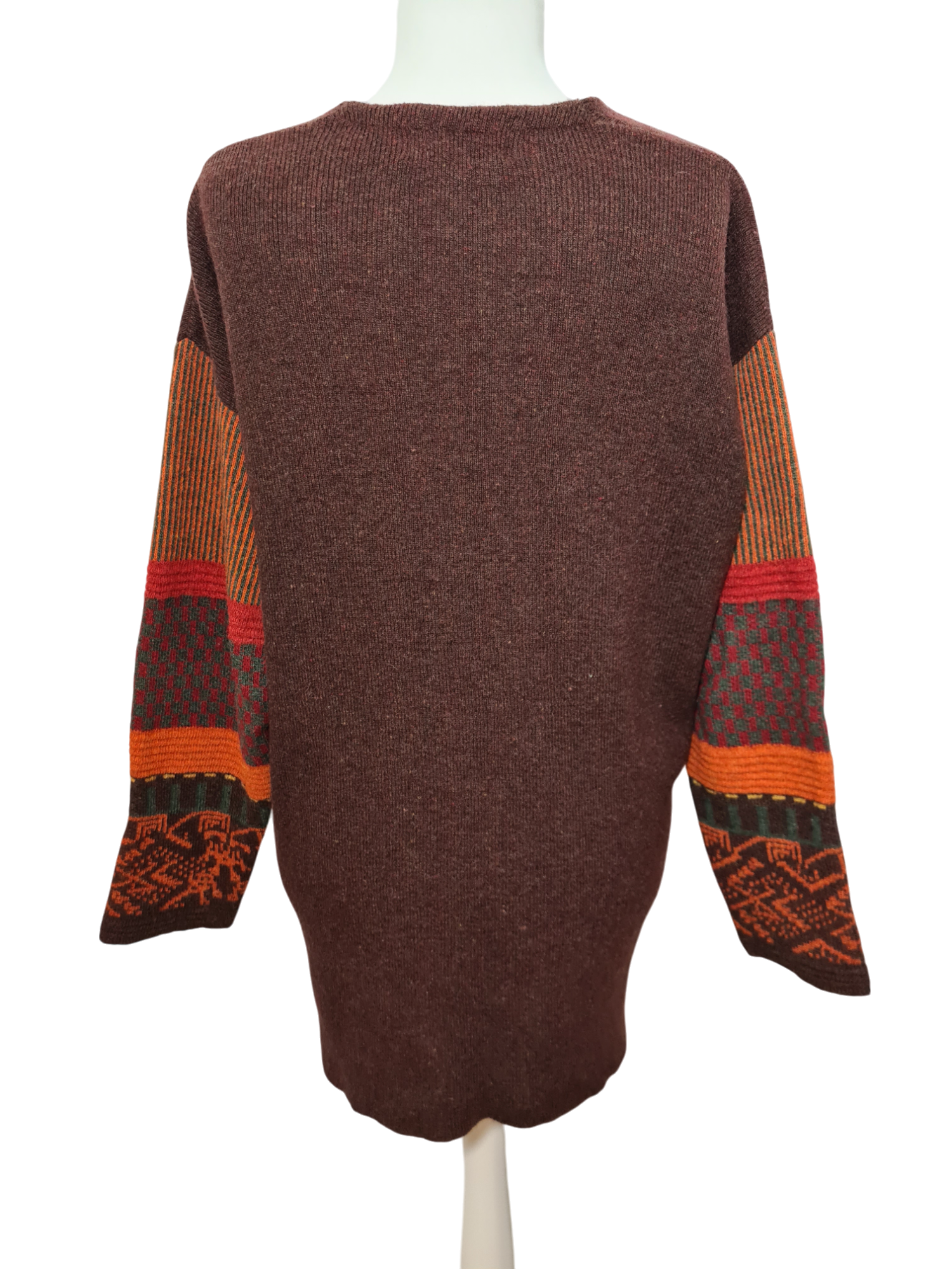 Gilet long femme style montagnard des années 80-90 EMMAUS