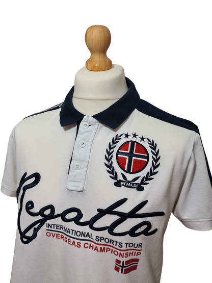 Polo homme Rivaldi logo brodé des années 90/2000 ZXSBN6DD3VZBGSY