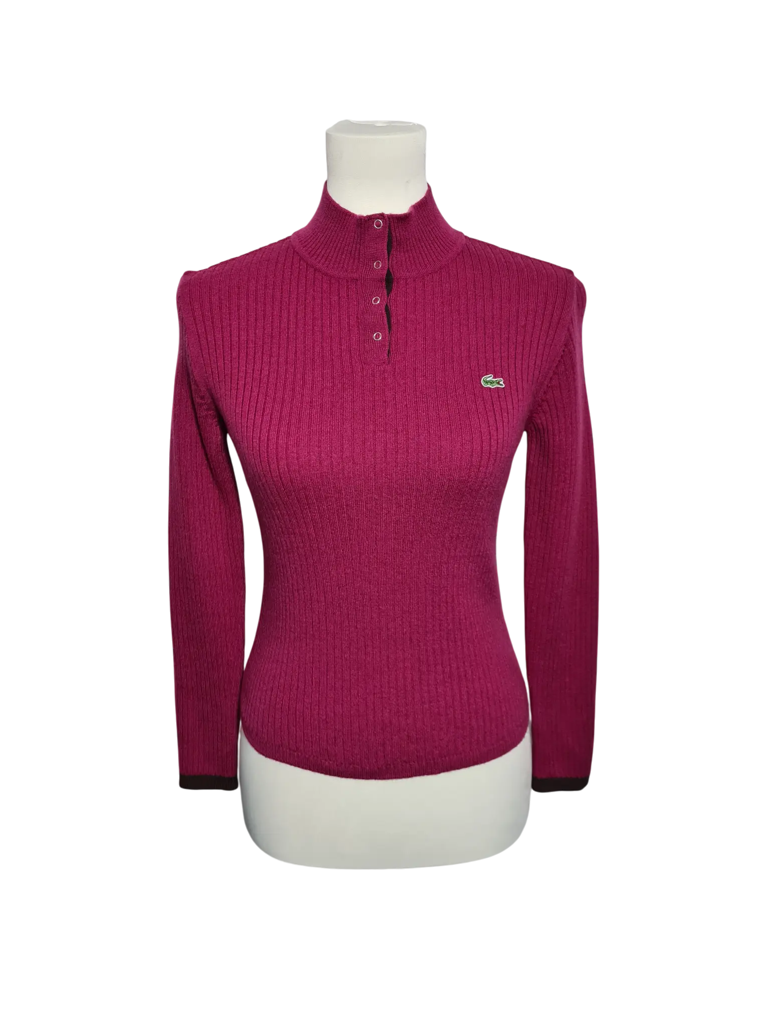 Pull Lacoste laine vierge violet femme T90 XS S – Woolmark – vintage Aucun fournisseur
