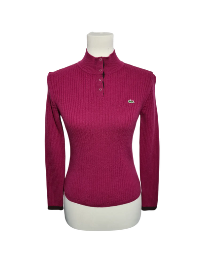 Pull Lacoste laine vierge violet femme T90 XS S – Woolmark – vintage Aucun fournisseur