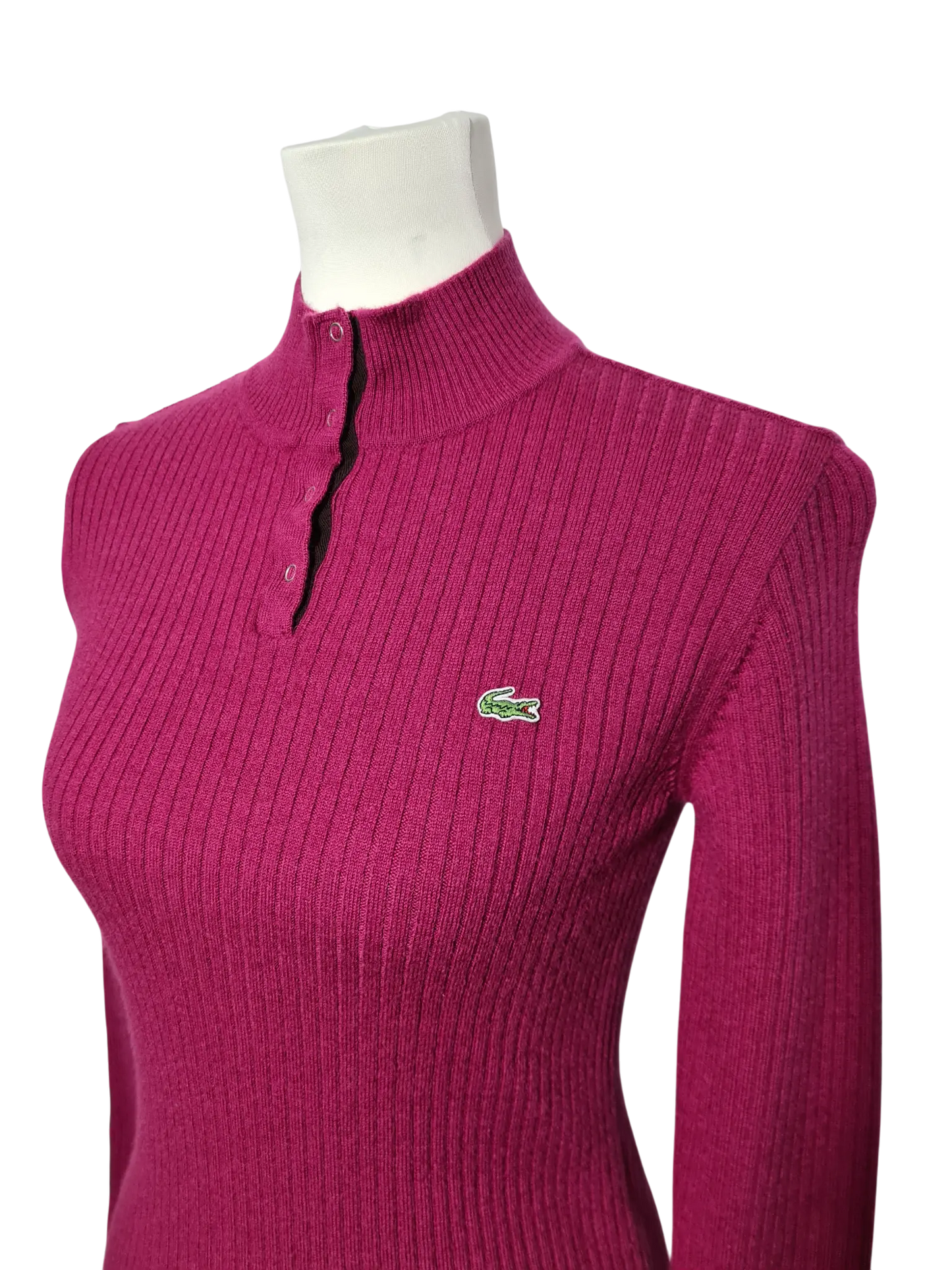 Pull Lacoste laine vierge violet femme T90 XS S – Woolmark – vintage Aucun fournisseur