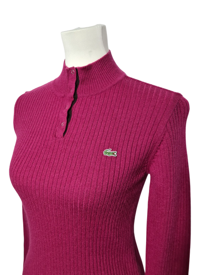 Pull Lacoste laine vierge violet femme T90 XS S – Woolmark – vintage Aucun fournisseur