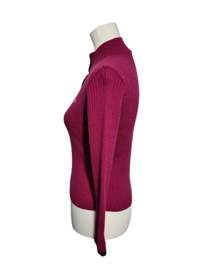 Pull Lacoste laine vierge violet femme T90 XS S – Woolmark – vintage Aucun fournisseur