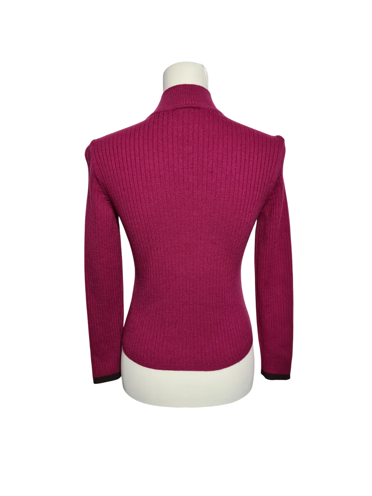 Pull Lacoste laine vierge violet femme T90 XS S – Woolmark – vintage Aucun fournisseur