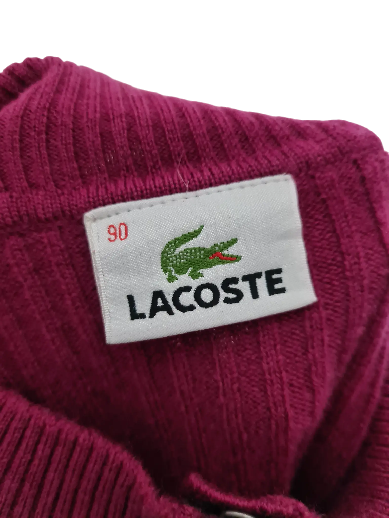 Pull Lacoste laine vierge violet femme T90 XS S – Woolmark – vintage Aucun fournisseur
