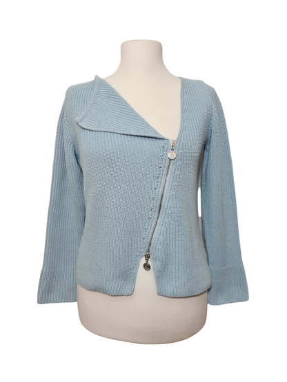 Pull zippé asymétrique style marin des années 90-2000 EMMAUS