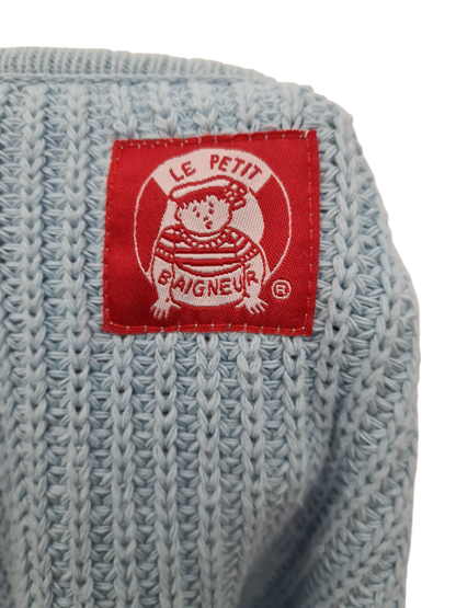 Pull zippé asymétrique style marin des années 90-2000 EMMAUS