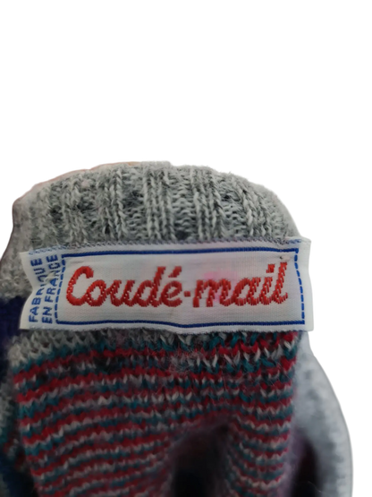 Pull homme motifs graphiques inspiration ski ou sportwear rétro des années 80-90 EMMAUS