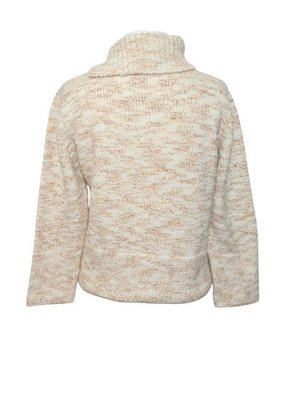 Pull femme col roulé fils mélangés Antonelle des années 2000 EMMAUS