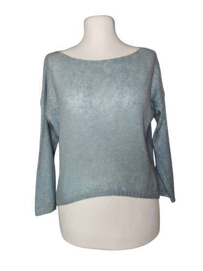 Pull femme chaud bleu clair Alexandre Laurent des années 90-2000 Marché de Montreuil