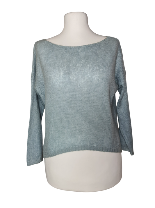 Pull femme chaud bleu clair Alexandre Laurent des années 90-2000 Marché de Montreuil