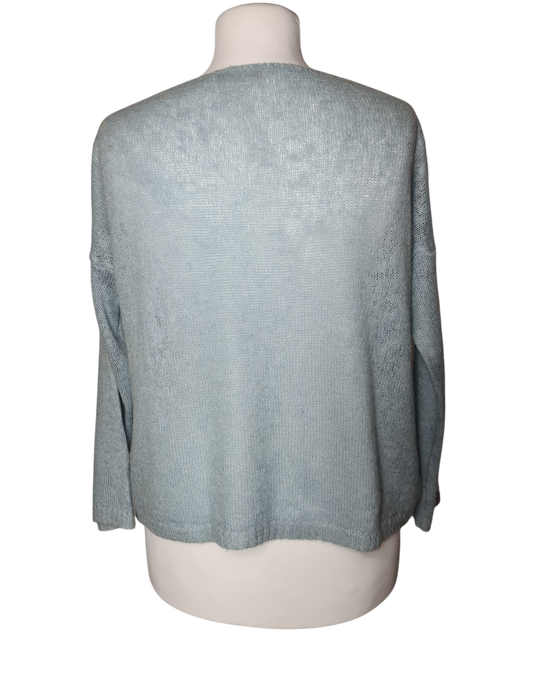 Pull femme chaud bleu clair Alexandre Laurent des années 90-2000 Marché de Montreuil