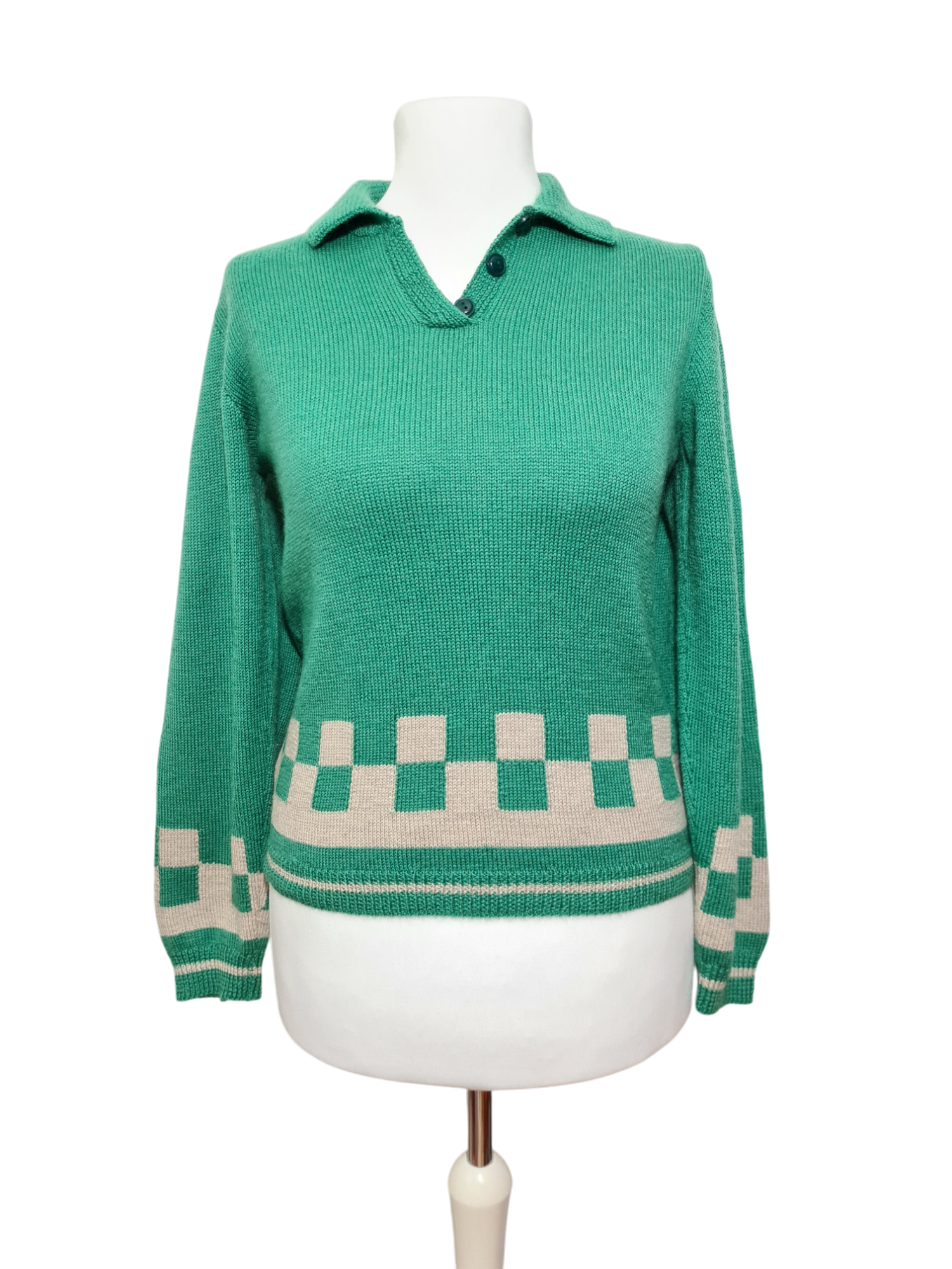 Pull femme style rétro ski des années 70-80 EMMAUS