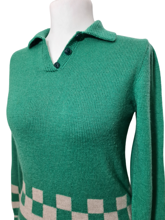Pull femme style rétro ski des années 70-80 EMMAUS