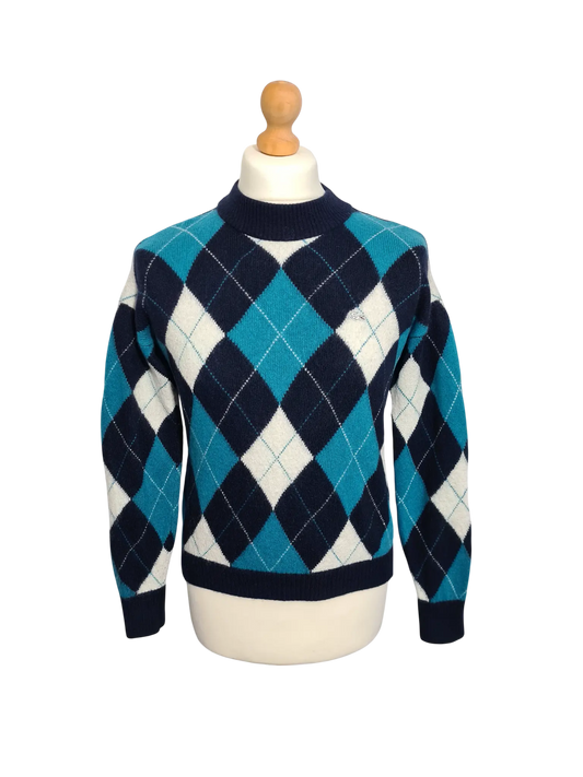 Pull homme Lacoste LIVE jacquard losanges laine cachemire – taille L Aucun fournisseur