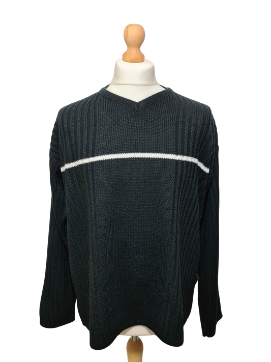 Pull oversize col V Patman Paris des années 80-90 EMMAUS