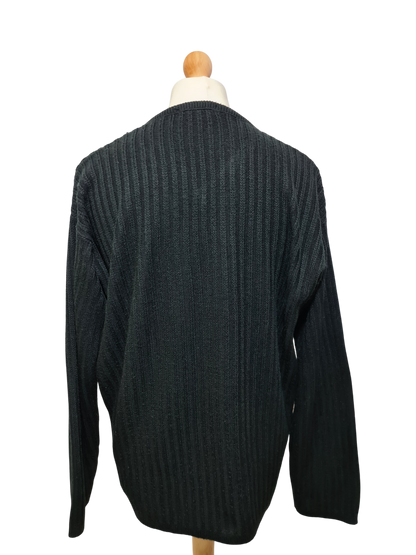 Pull oversize col V Patman Paris des années 80-90 EMMAUS