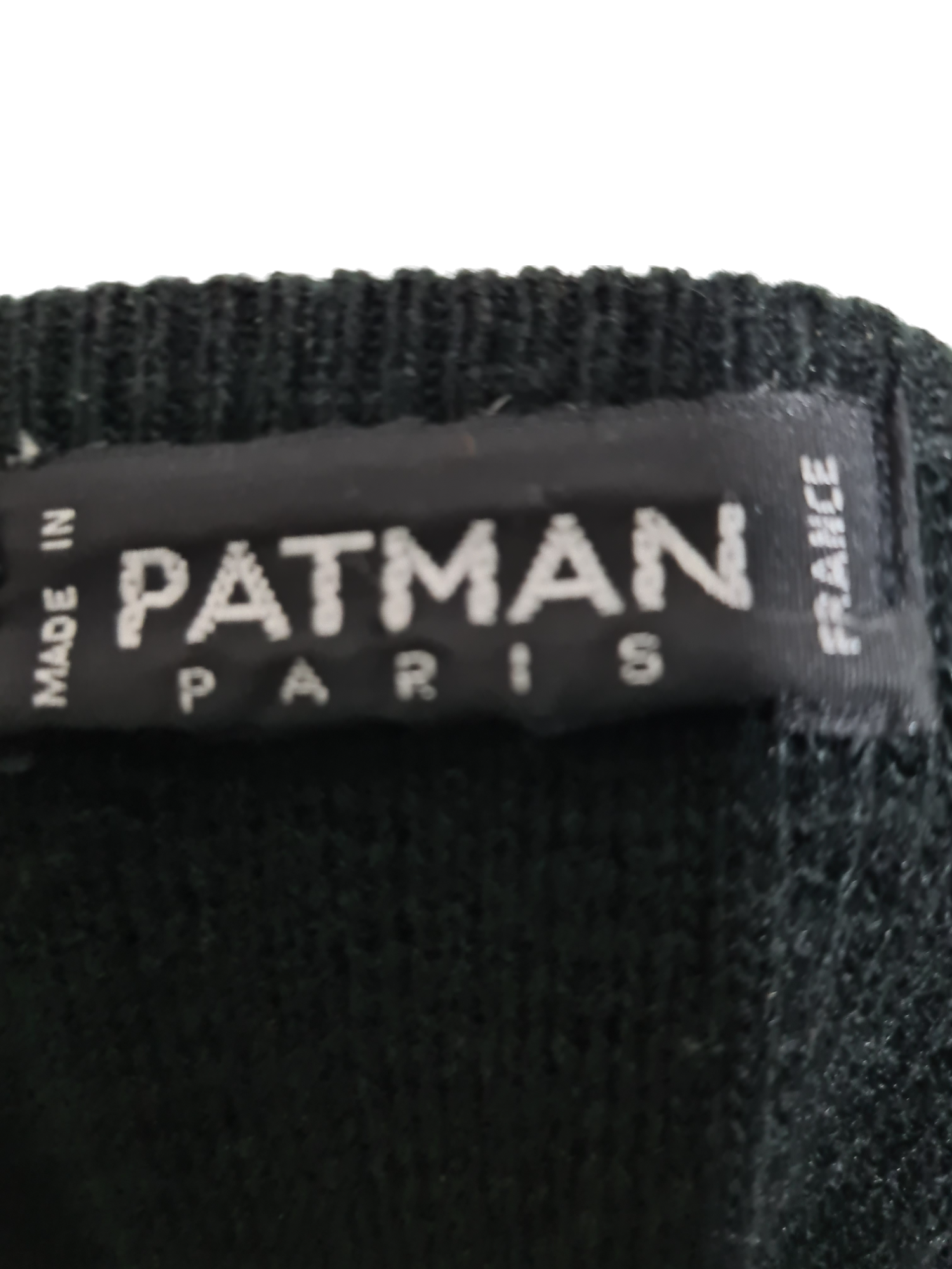 Pull oversize col V Patman Paris des années 80-90 EMMAUS