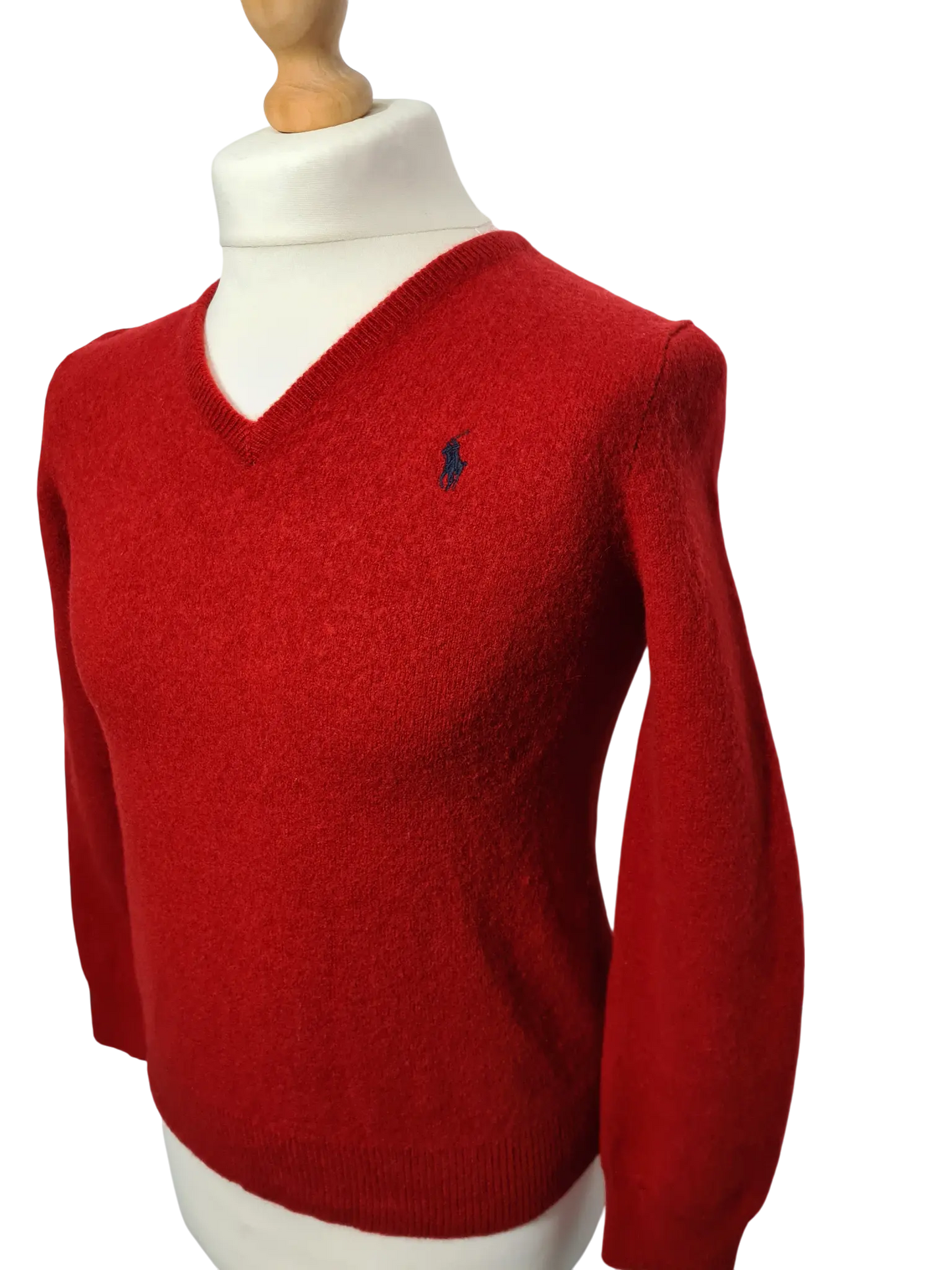 Pull Polo Ralph Lauren homme rouge laine d’agneau – taille S (étiqueté L) Aucun fournisseur