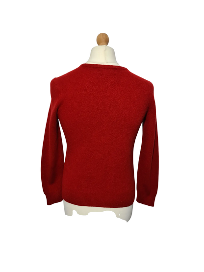 Pull Polo Ralph Lauren homme rouge laine d’agneau – taille S (étiqueté L) Aucun fournisseur