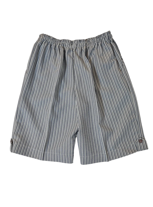 Short rayé à poches bleu blanc femme années 80-90 fabriqué en France Aucun fournisseur