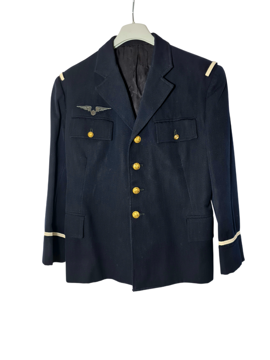 Véritable veste militaire de Sous-Officier de l'Armée de l'Air française, spécialité mécanicien Brocante