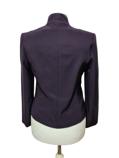 Veste violette zippée Burton coupe ajustée et col montant des années 90-2000 EMMAUS